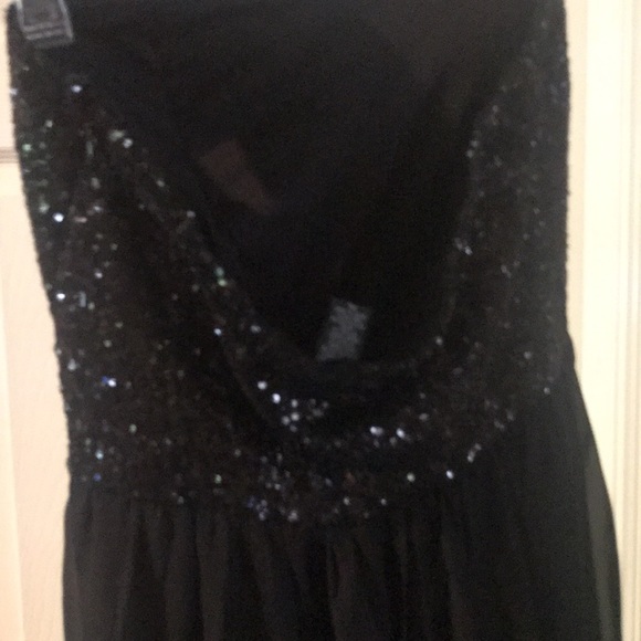 Miss Chievous Black Sequin Strapless Dress - Picture 3 of 7